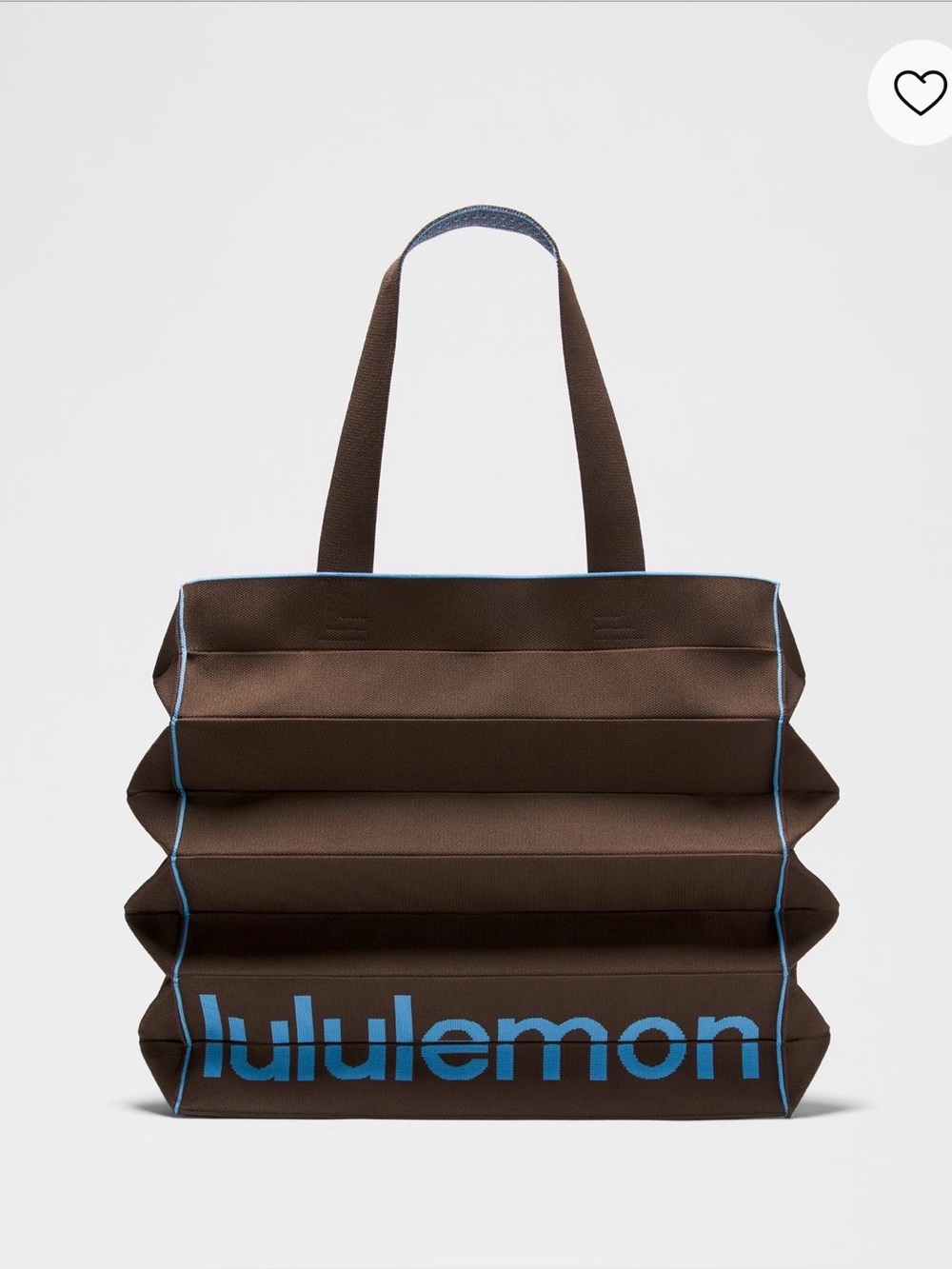NWT Lululemon Fold It Hold It Tote 22L Walnut Crunch/Ocean Wave
